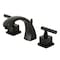 Kingston Brass KS4980CQL Claremont 8" Widespread Bathroom Faucet, Matte Black KS4980CQL - alternate 1